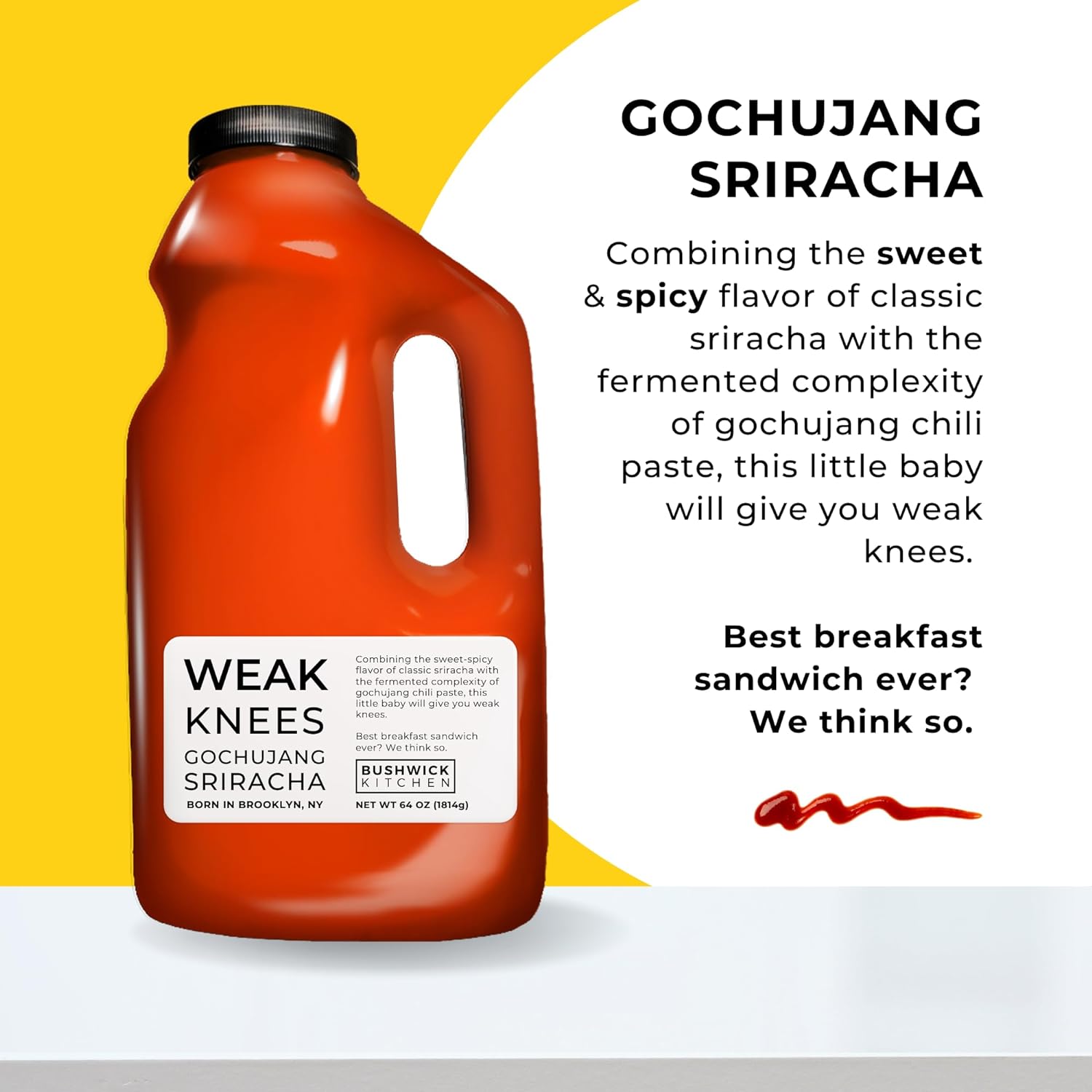 Weak Knees Gochujang Sriracha - 80oz Net Weight