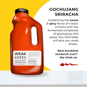 Weak Knees Gochujang Sriracha - 80oz Net Weight