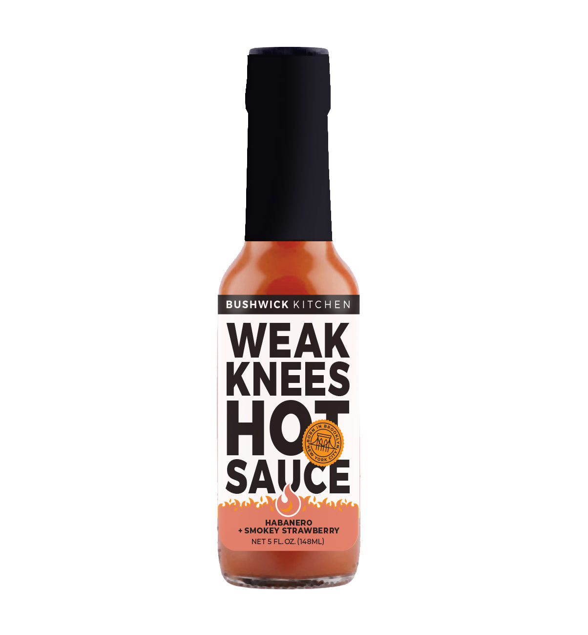 Weak Knees Habanero + Smokey Strawberry Hot Sauce