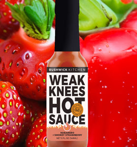 Weak Knees Habanero + Smokey Strawberry Hot Sauce