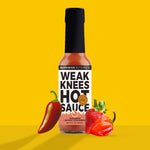 Load image into Gallery viewer, Weak Knees Habanero + Smokey Strawberry Hot Sauce
