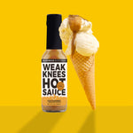 Load image into Gallery viewer, Weak Knees Scotch Bonnet + Grilled Peach Hot Sauce
