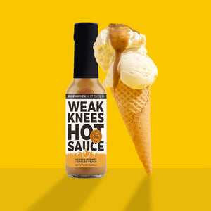 Weak Knees Scotch Bonnet + Grilled Peach Hot Sauce