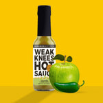 Load image into Gallery viewer, Weak Knees Jalapeño + Crisp Apple Hot Sauce
